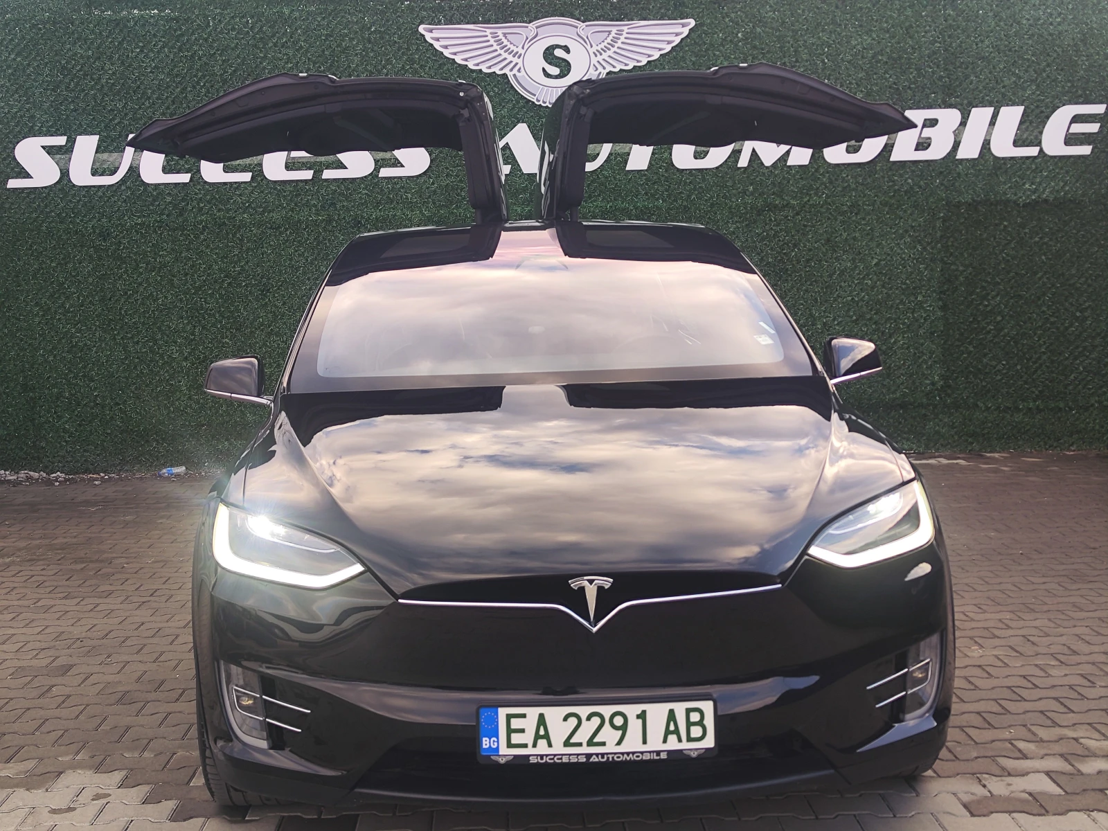 Tesla Model X 100* 360CAM* ALCANTAR* CARBON* PODGREV* PANORAMA* , снимка 1