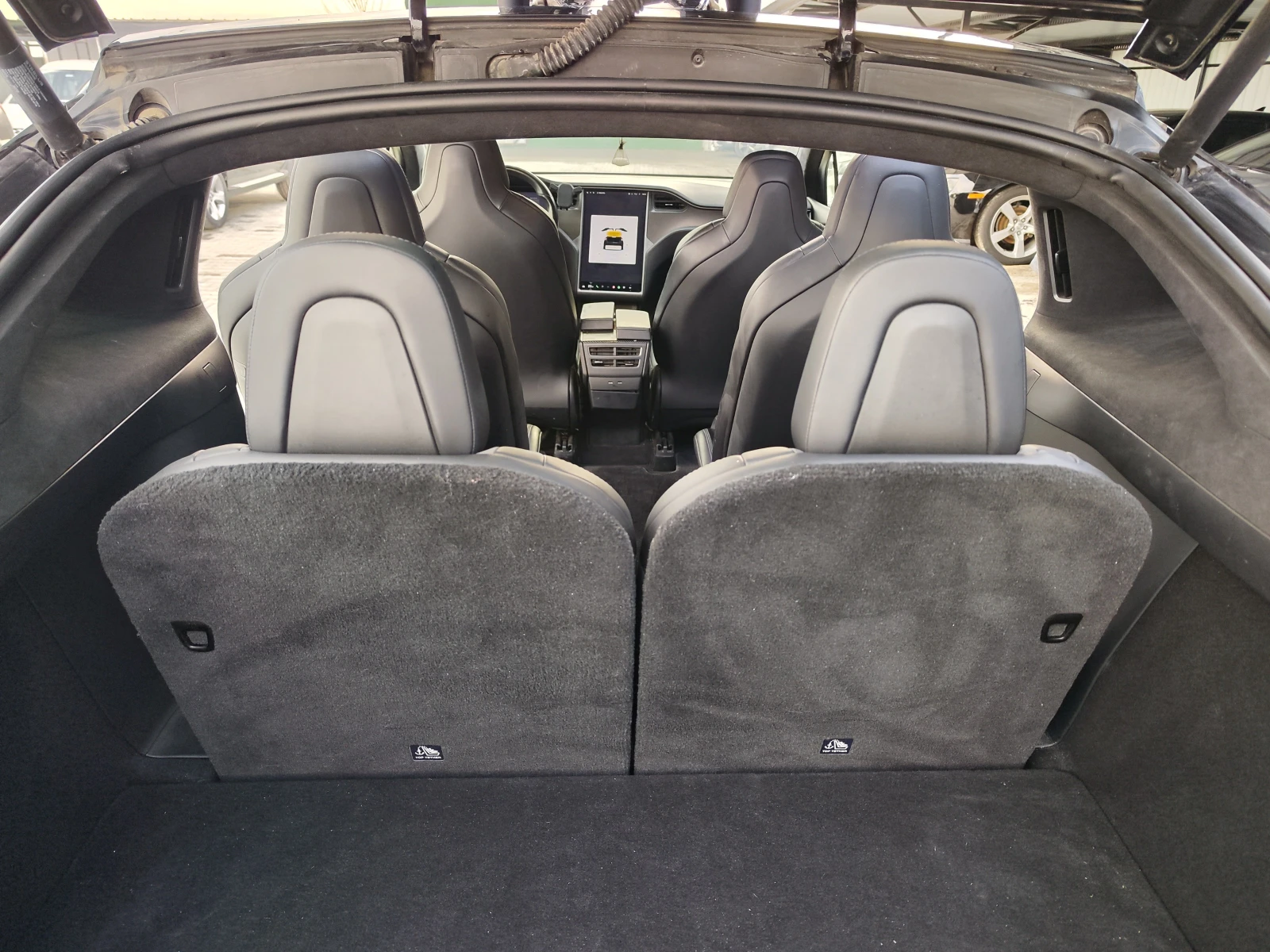 Tesla Model X 100* 360CAM* ALCANTAR* CARBON* PODGREV* PANORAMA*  | Mobile.bg   11