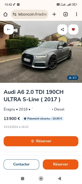 Audi A6 2.0* S.line.190.2017 | Mobile.bg    16