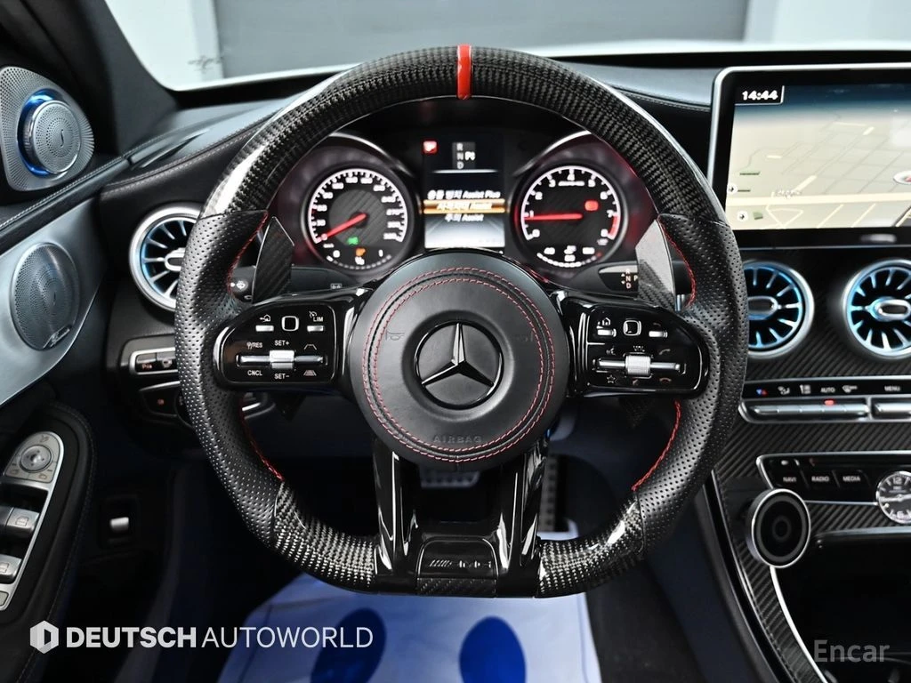 Mercedes-Benz C 63 AMG S* CARBON* 3D* BURMESTER* LANE* ASSIST* , снимка 8 - Автомобили и джипове - 54683531