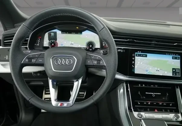 Audi Q8 50 TDI Quattro = S-line = Black OpticPlus Гаранция, снимка 7 - Автомобили и джипове - 54004661