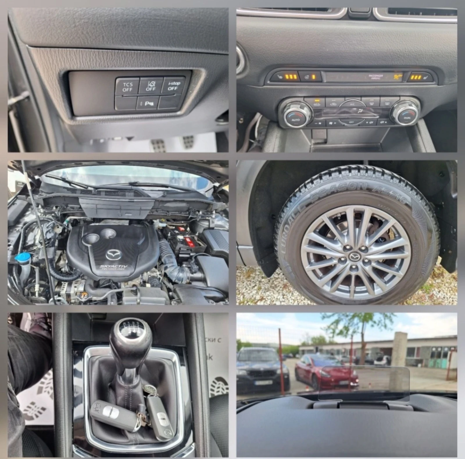 Mazda CX-5 2.2D* 6ск/Нави/Камера/Ксенон/Хедъп/Лед* , снимка 14 - Автомобили и джипове - 55118875