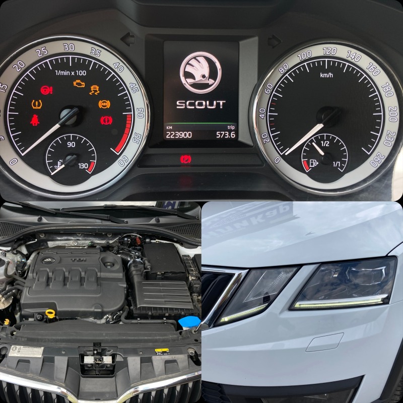 Skoda Octavia 2.0TDI-LED-4X4-SCOUT, снимка 16 - Автомобили и джипове - 42333248