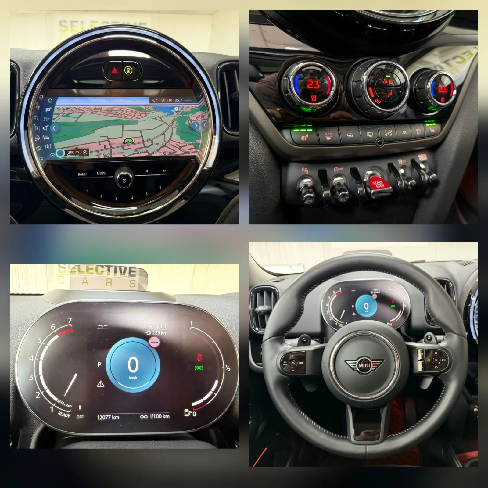 Mini Countryman S-ALL4-HARMON/CARBON-HEAD UP-ПАНОРАМА-КАМЕРА, снимка 16 - Автомобили и джипове - 54570044