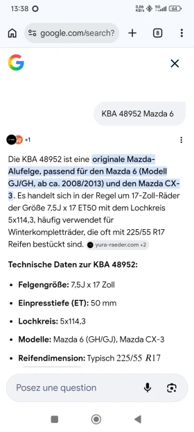 ���� � ������ 225/55R17 �� Mazda 6 | Mobile.bg � ����� ������ 11