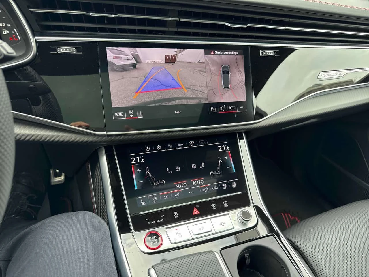 Audi SQ7 * CARFAX * B&O * МАСАЖ * ОБДУХВАНЕ * HEAD UP  - изображение 9