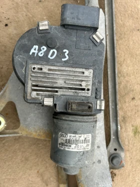 4E0955119B моторче с механизъм предни чистачки AUDI A8D3 2002-2009 , снимка 3