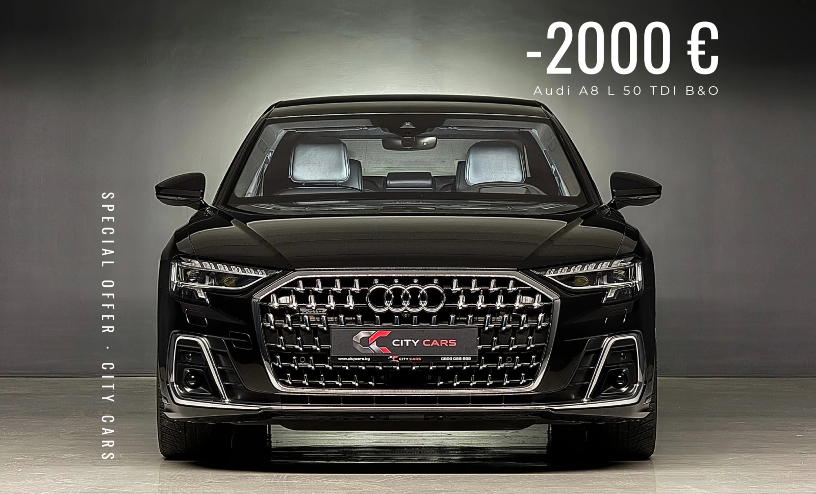Audi A8 L 50 TDI B&O Soft close Масаж Пълна серв. история