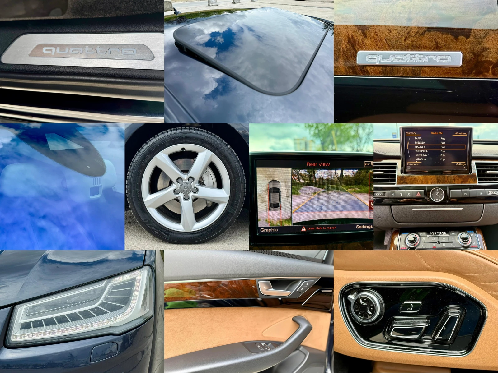 Audi A8 Matrix * LED* Обдух * Масаж* 360, снимка 17 - Автомобили и джипове - 54407635