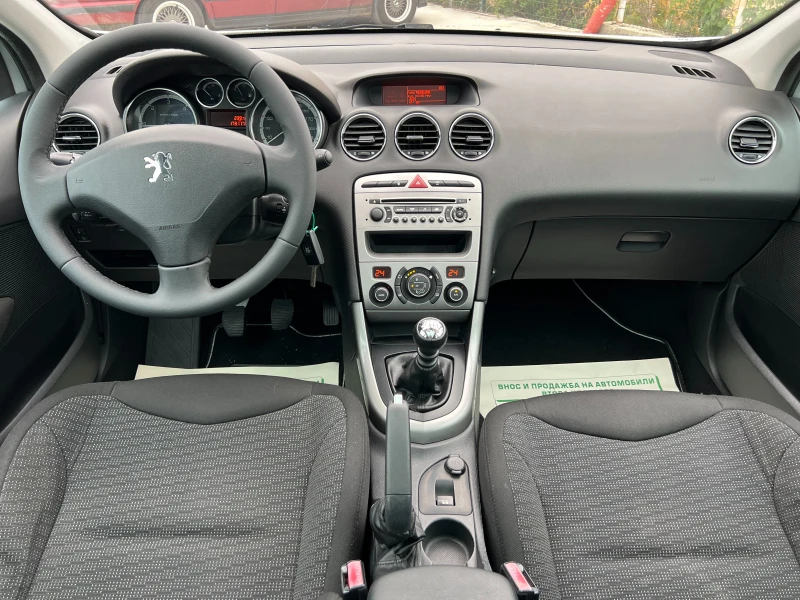 Peugeot 308 1.6HDI-109кс6+ 1, снимка 11 - Автомобили и джипове - 52256966