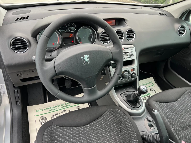 Peugeot 308 1.6HDI-109кс6+ 1, снимка 10 - Автомобили и джипове - 52256966