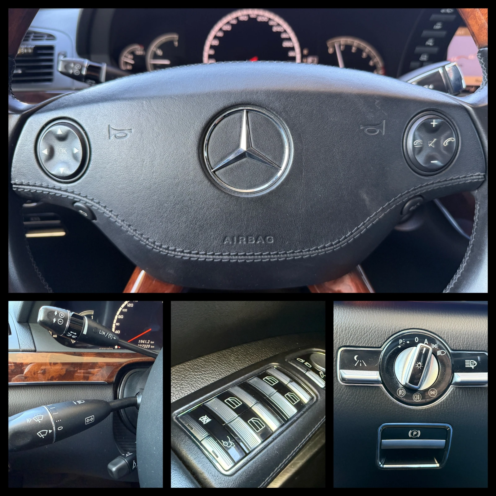 Mercedes-Benz S 420 CDI 6 МЕСЕЦА ГАРАНЦИЯ/320к.с. AMG Pack/Дистроник, снимка 14 - Автомобили и джипове - 55960239