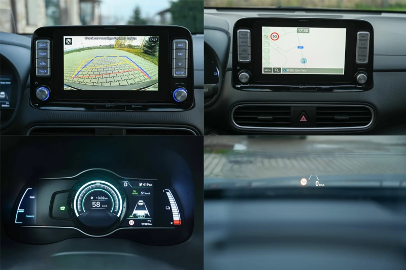 Hyundai Kona Premium* 64KW* КАМЕРА* ДИСТРОНИК* ОБДУХ* FULL, снимка 14 - Автомобили и джипове - 52663363