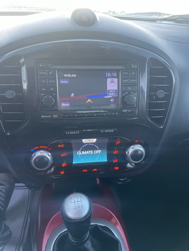 Nissan Juke 1.5DCI-NAVI-KAMERA-ITALIA, снимка 13 - Автомобили и джипове - 49580366