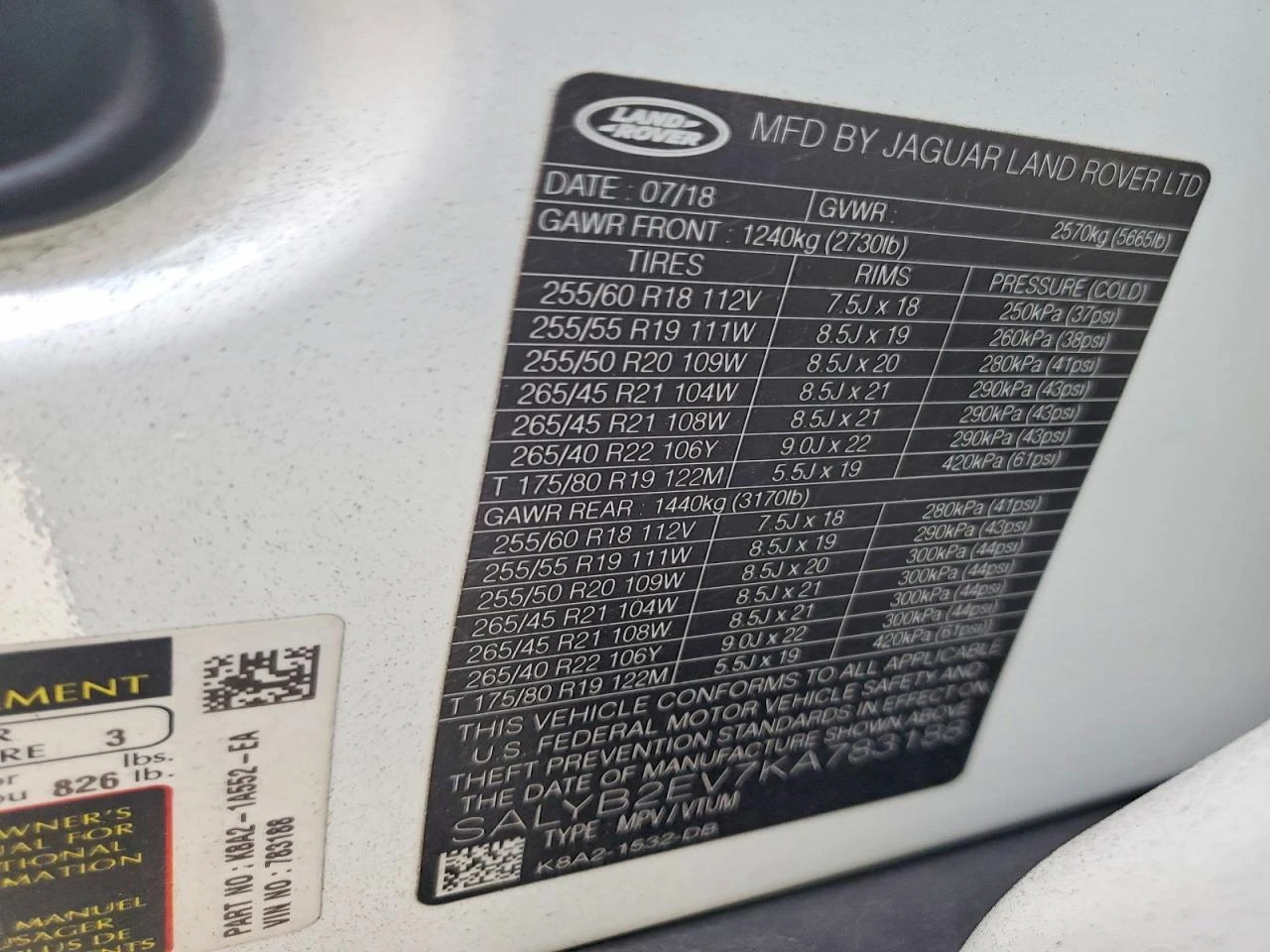 Land Rover Range Rover Velar * Velar S* , снимка 13 - Автомобили и джипове - 54063042