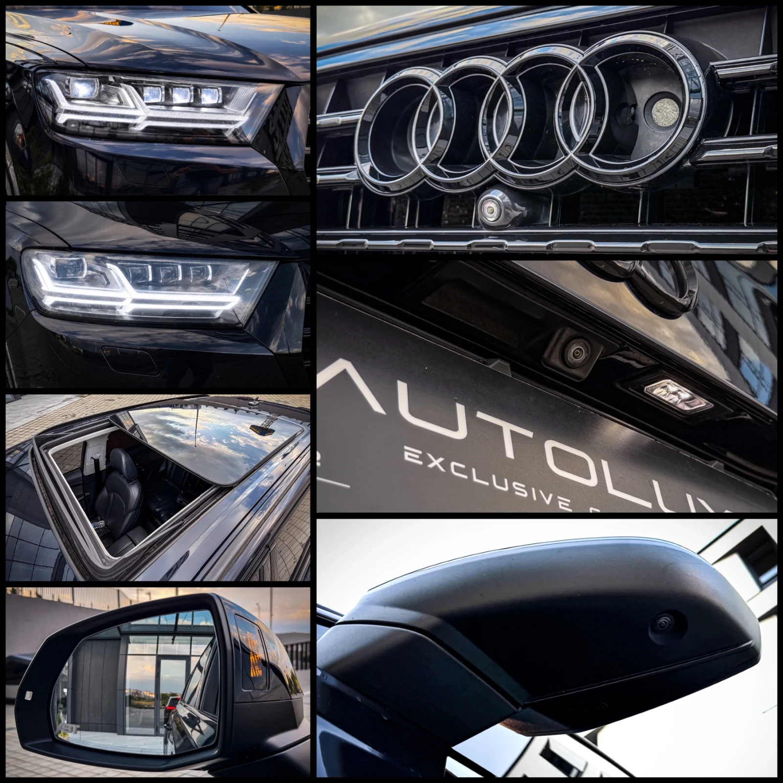 Audi Q7 3.0TDI/SQ7 ABT BLACK/3xTV/360/NIGHT/PANO/FULL MAXX, снимка 14 - Автомобили и джипове - 55192117