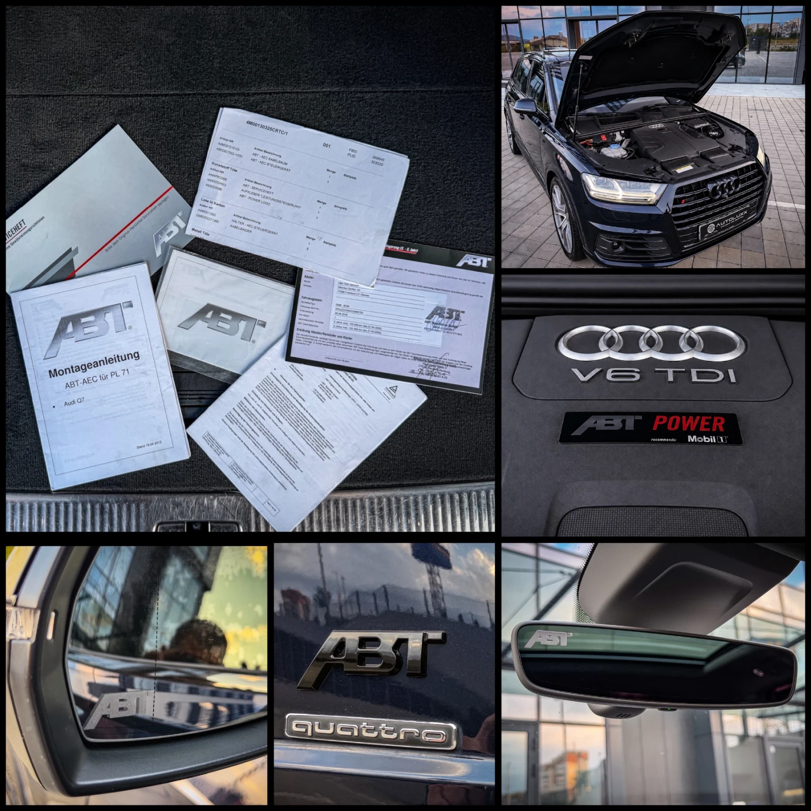 Audi Q7 3.0TDI/SQ7 ABT BLACK/3xTV/360/NIGHT/PANO/FULL MAXX, снимка 15 - Автомобили и джипове - 55192117