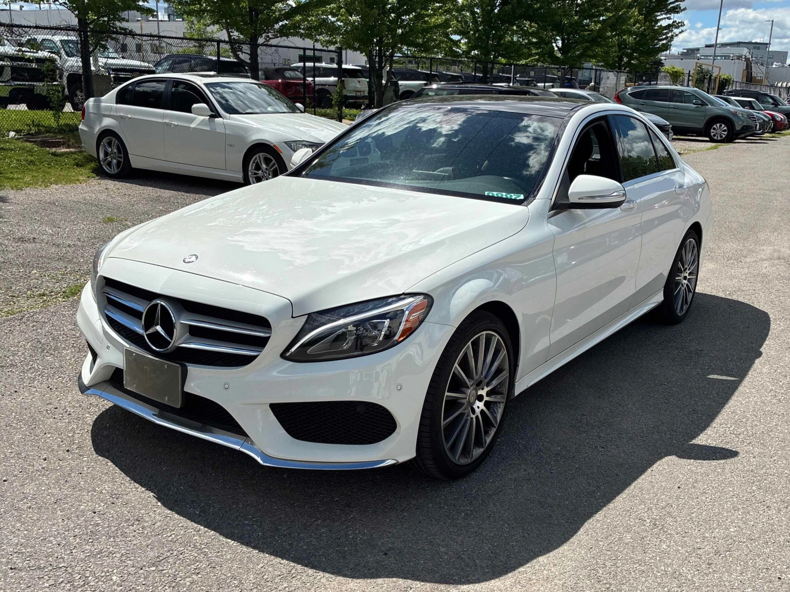 Mercedes-Benz C 400 AMG * ПАНОРАМА * BURMESTER * CARFAX * , снимка 1 - Автомобили и джипове - 54903204