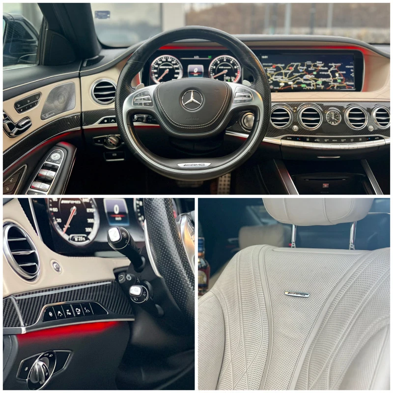 Mercedes-Benz S 63 AMG * AMG* CHAUFFEUR PACKAGE* TV* PANORAMA* FULL MAX* , снимка 16 - Автомобили и джипове - 47630066