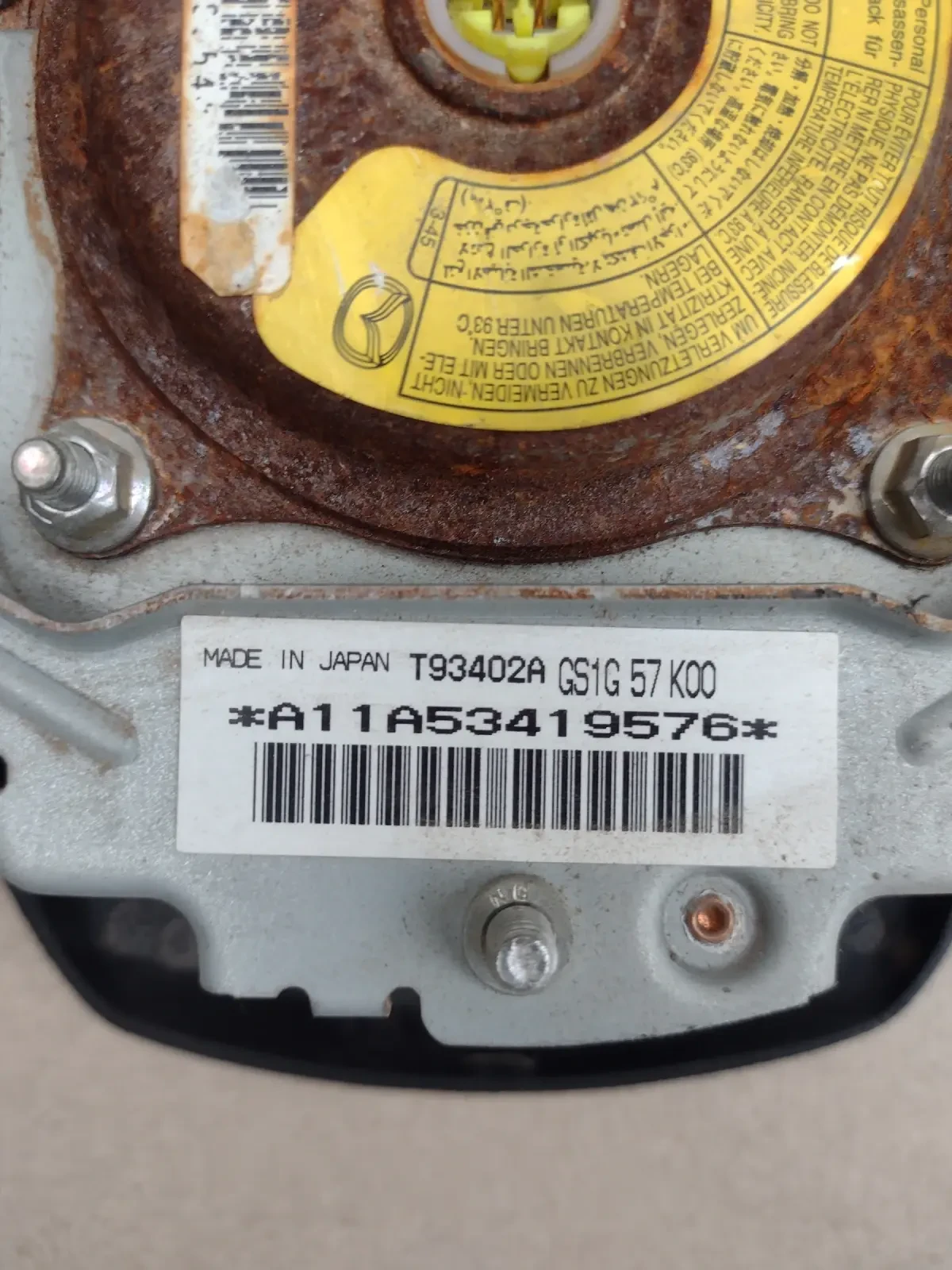 T93402A  AIRBAG  Mazda 6 GH  GS1G57K00  | Mobile.bg   3