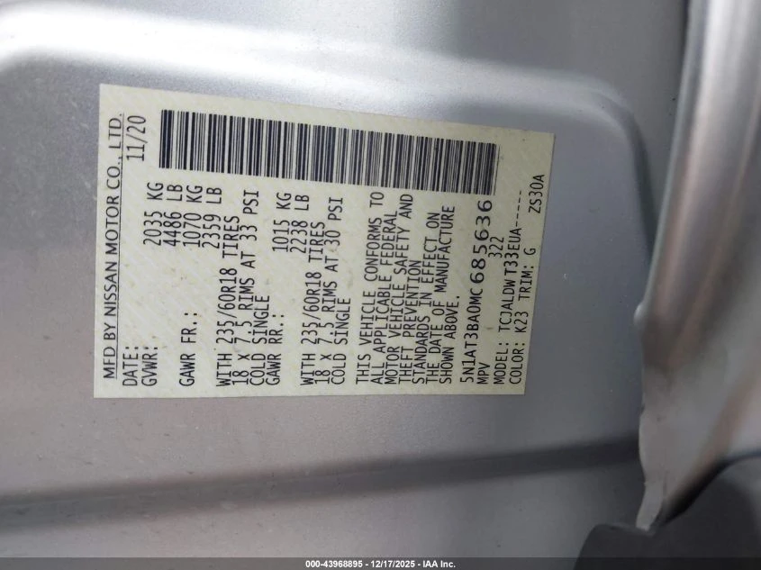 Nissan Rogue 2.5l Sv Fwd - изображение 9