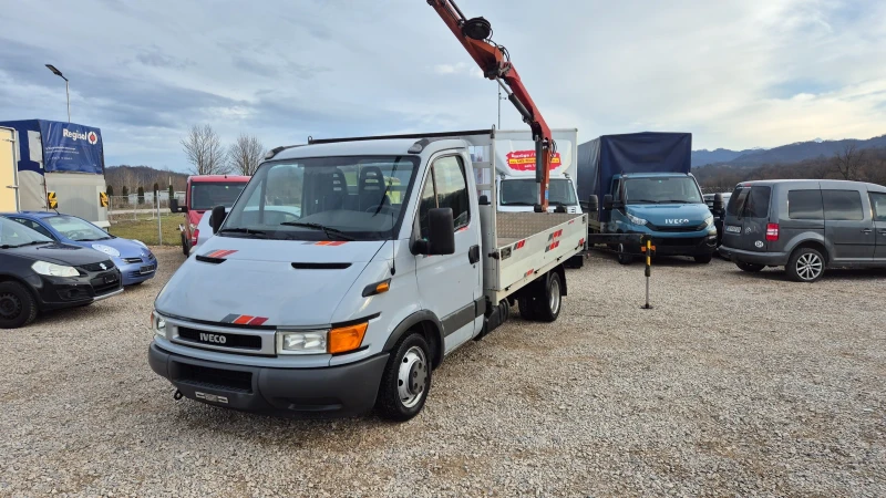 Iveco Daily 35c13 8.60м. КРАН* КЛИМАТИК* ШВЕЙЦАРИЯ* , снимка 2 - Бусове и автобуси - 48344269