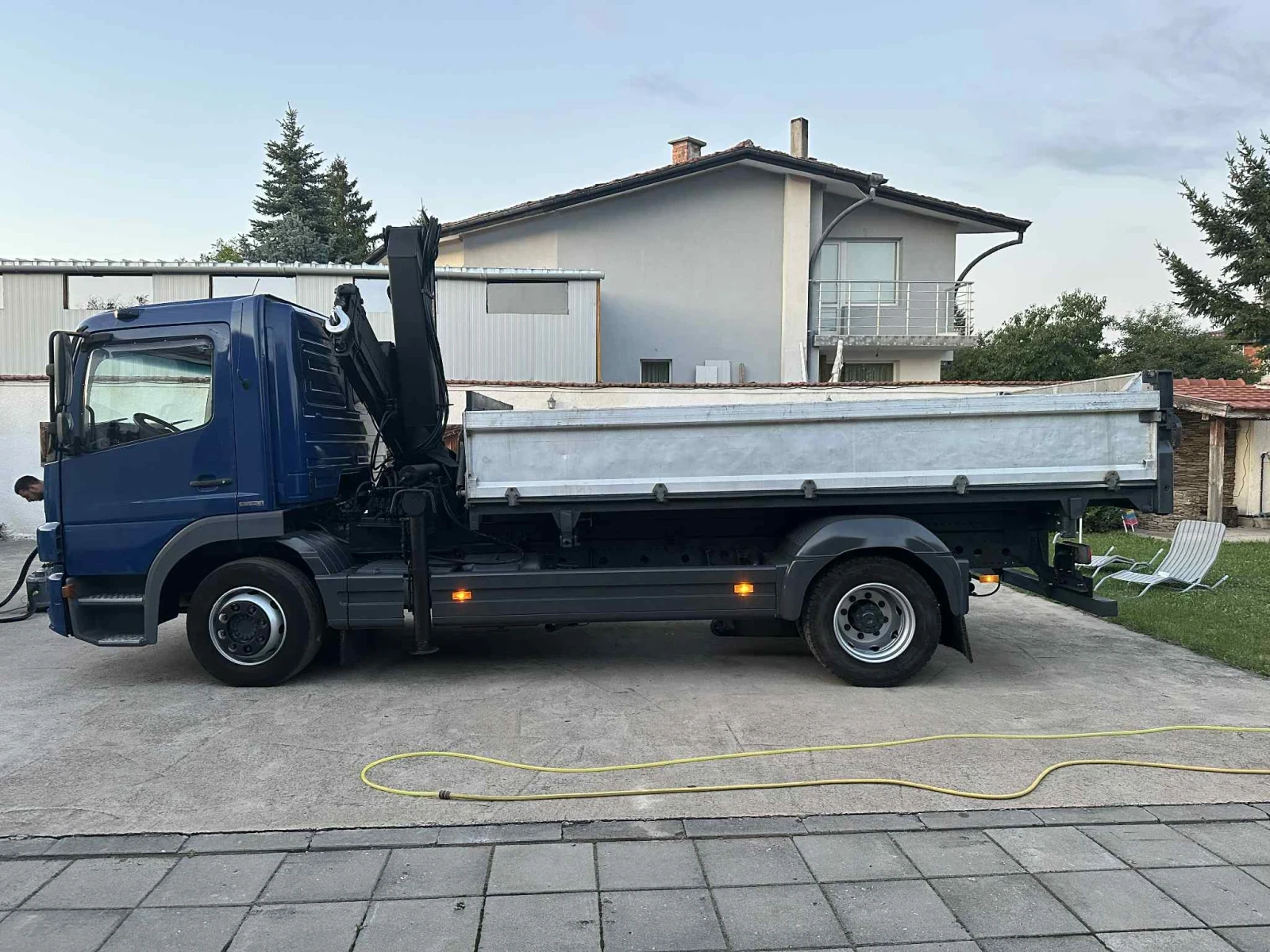 Mercedes-Benz Atego 1224 Самосвал с Кран КЛИМАТИК  - изображение 4