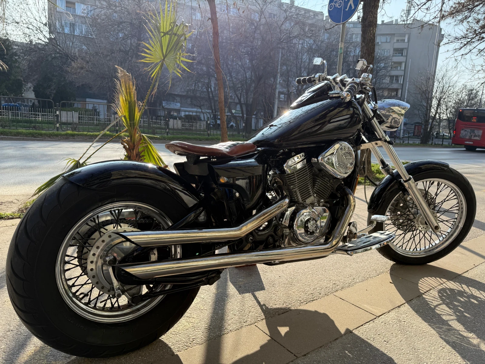 Honda Shadow 400 custom, снимка 7 - Мотоциклети и мототехника - 53928636