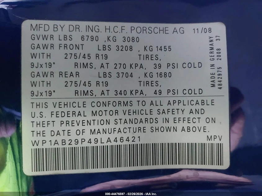 Porsche Cayenne 4.8l S, снимка 9 - Автомобили и джипове - 53953876