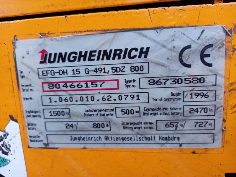 Електрокар Jungheinrich, снимка 12 - Индустриална техника - 39264482