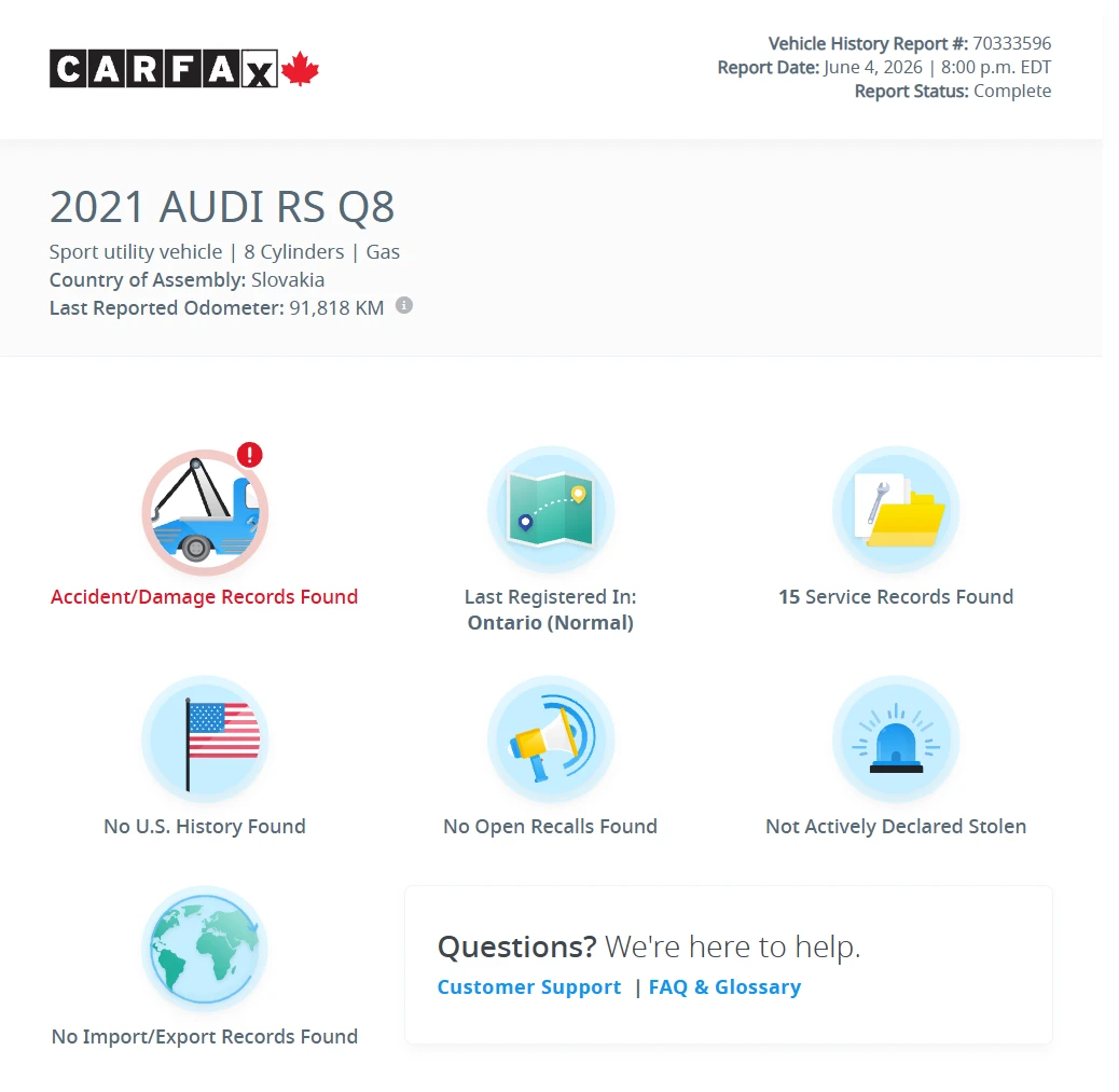 Audi RSQ8 CARFAX ������� | 2021 | 94 193 �� | Mobile.bg � ����������� 14