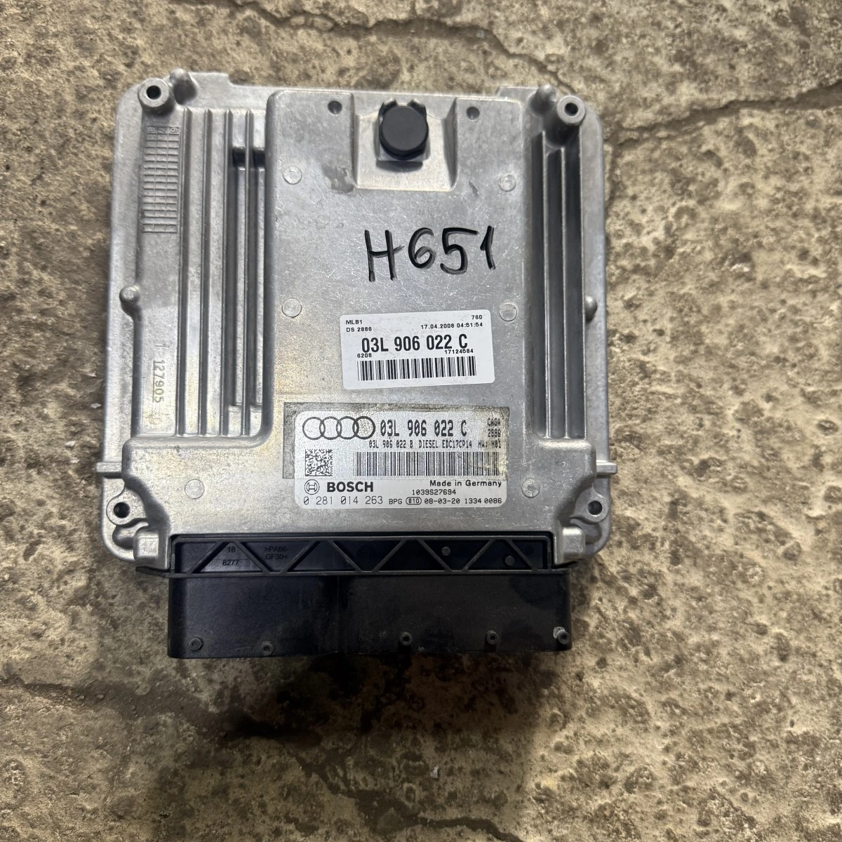 КОМПЮТЪР ECU AUDI A6 4F FACE 20TDI CAG 03L906022C ном 651