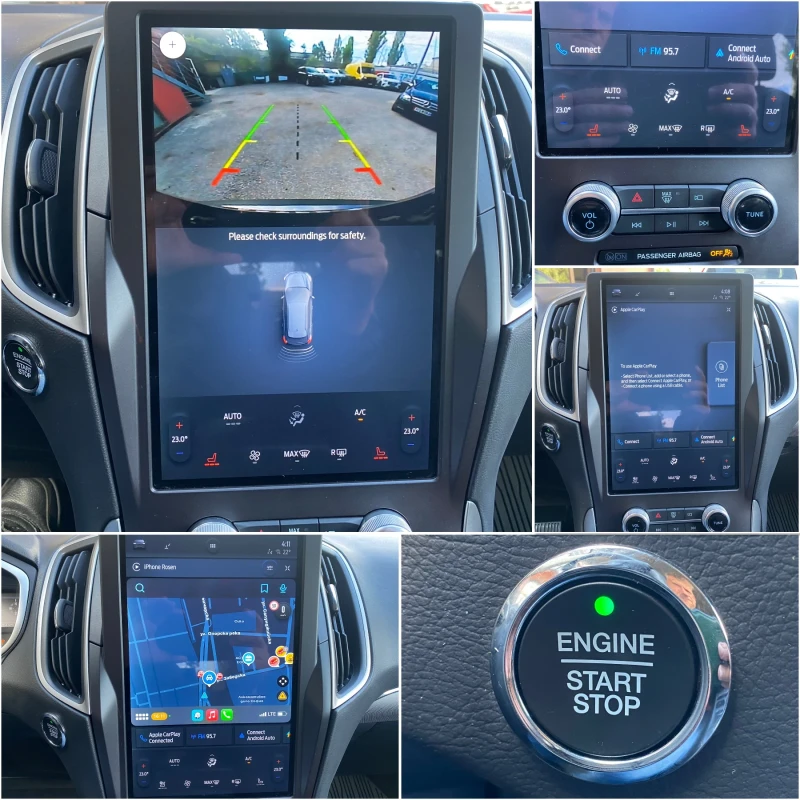 Ford Edge 2.0 SEL AWD Keyless Carplay Камера 41610 км !!!!!, снимка 15 - Автомобили и джипове - 48620957