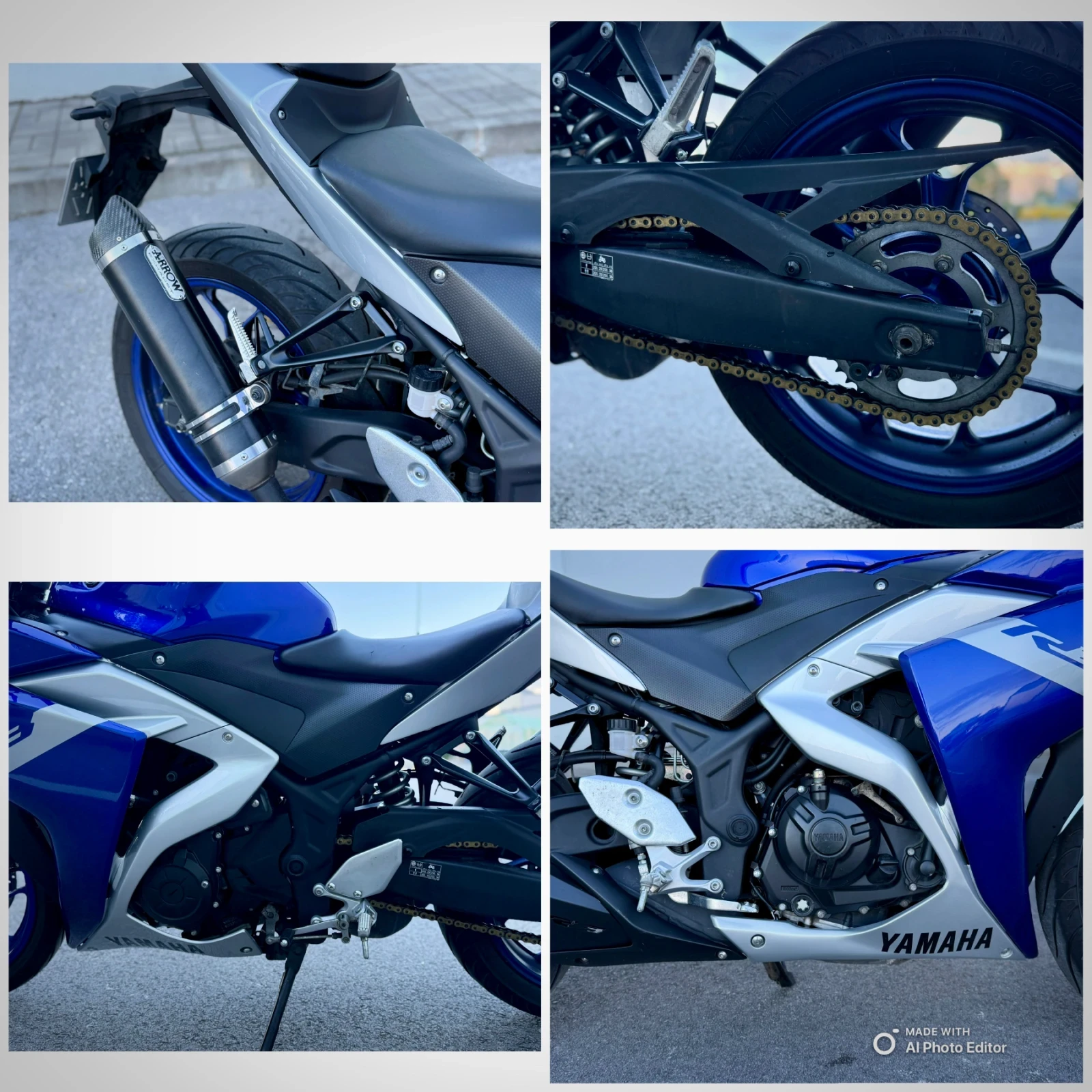 Yamaha Yzf YZF - R3 Arrow, снимка 13 - Мотоциклети и мототехника - 55340052