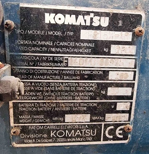 Електрокар Komatsu, снимка 5 - Индустриална техника - 48815466