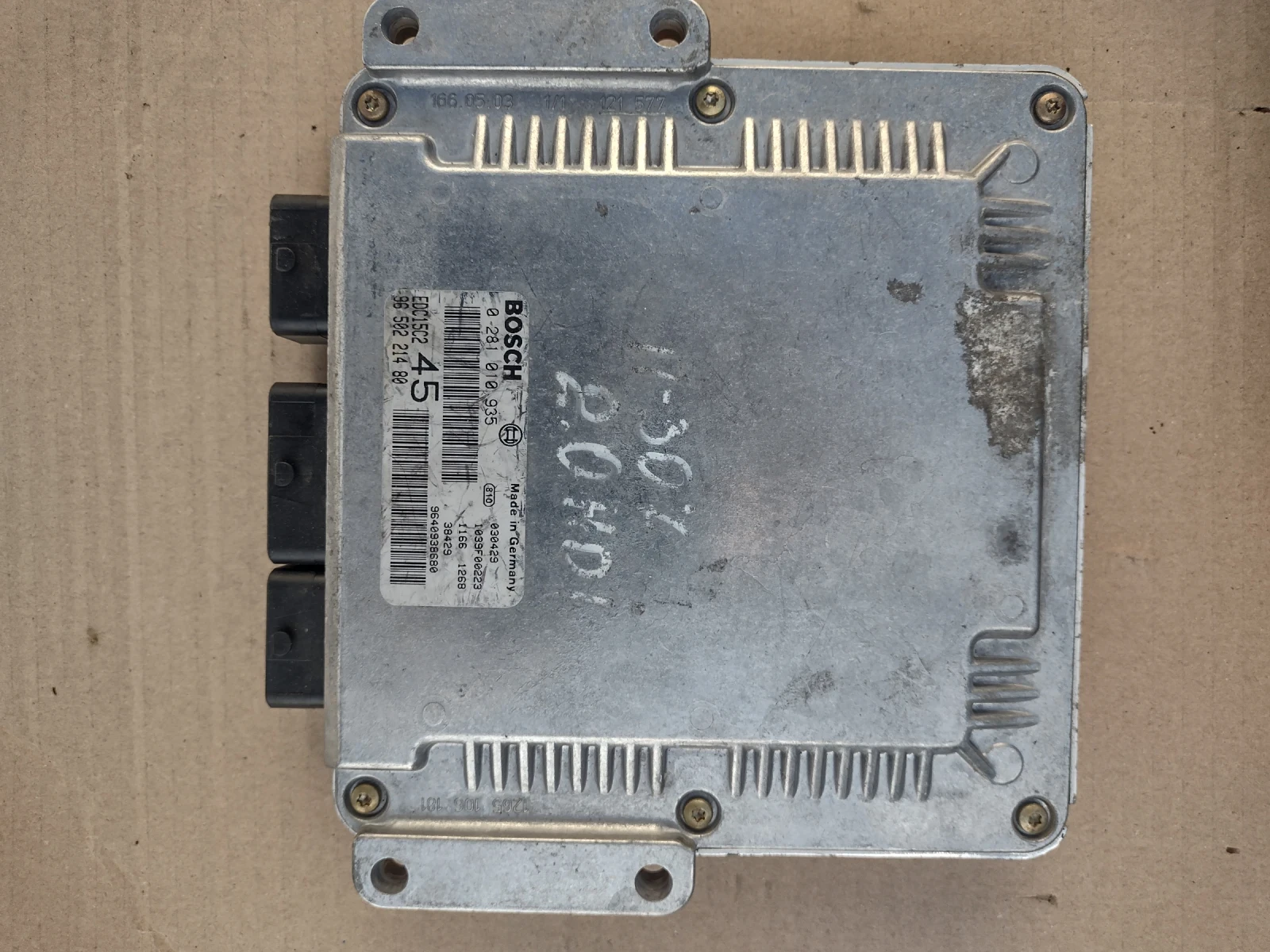 96 502 214 80 �������� �������� �� PEUGEOT 307 2.0 HDI Bosch 0 281 010 935 | Mobile.bg � ����������� 1