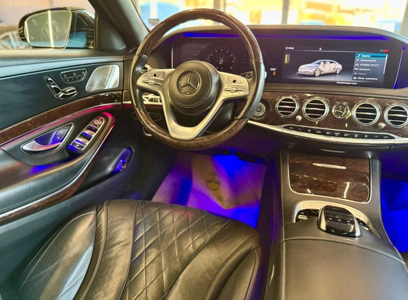 Mercedes-Benz S 560 Long* 4Matic* Maybach* Обдух* Burm* Лизинг* Pano* , снимка 9 - Автомобили и джипове - 52538706