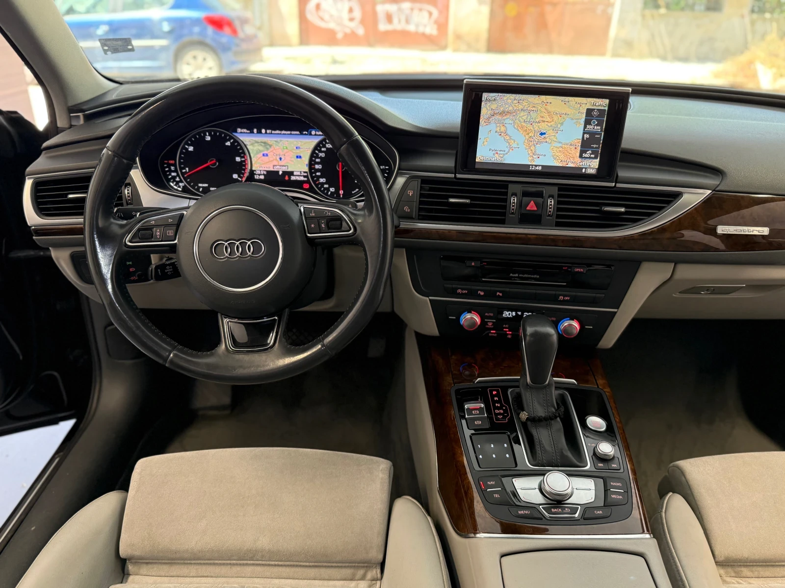Audi A6 3.0 TDI QUATTRO* DISTRONIC* LED, снимка 14 - Автомобили и джипове - 56024175