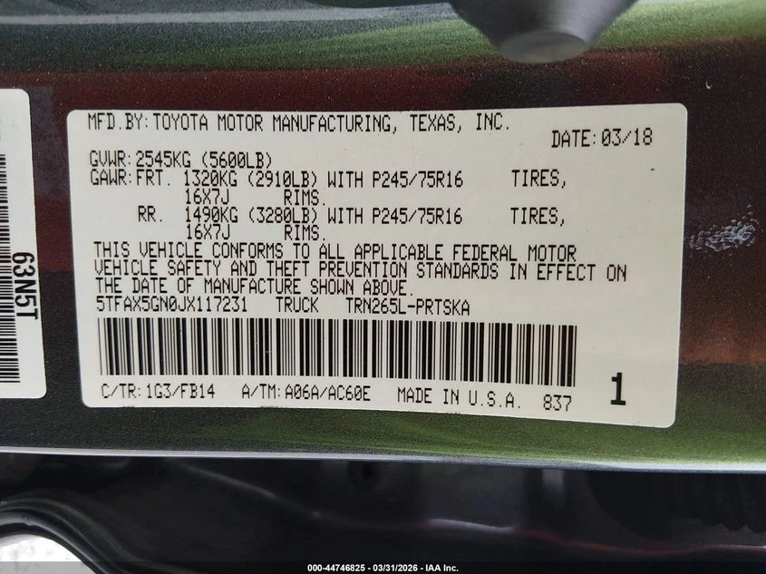 Toyota Tacoma 2.7l Sr, снимка 9 - Автомобили и джипове - 54307312