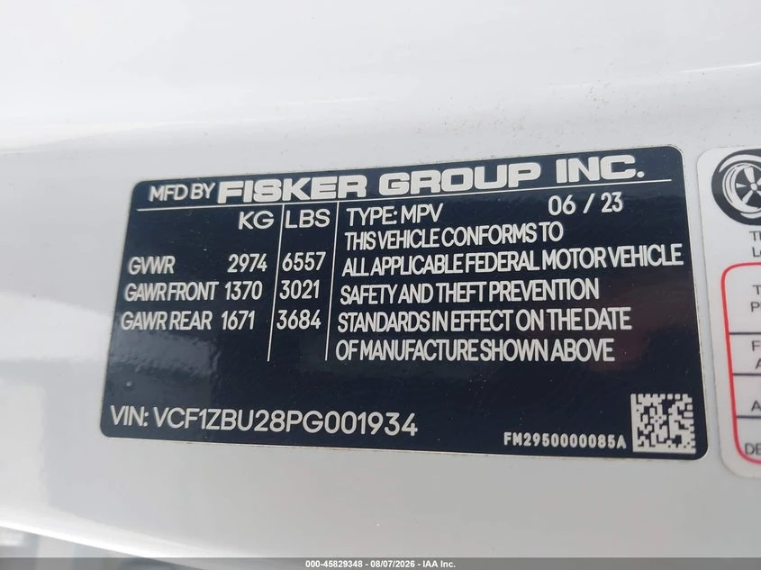 Fisker Ocean One AWD, снимка 9 - Автомобили и джипове - 55935337