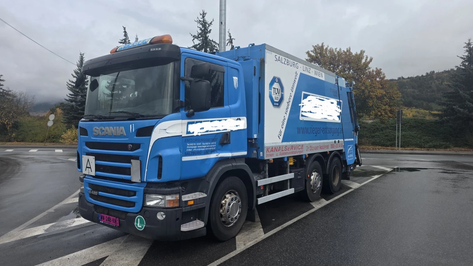 Scania R 420 EURO 5 6X2  Сметосъбирач