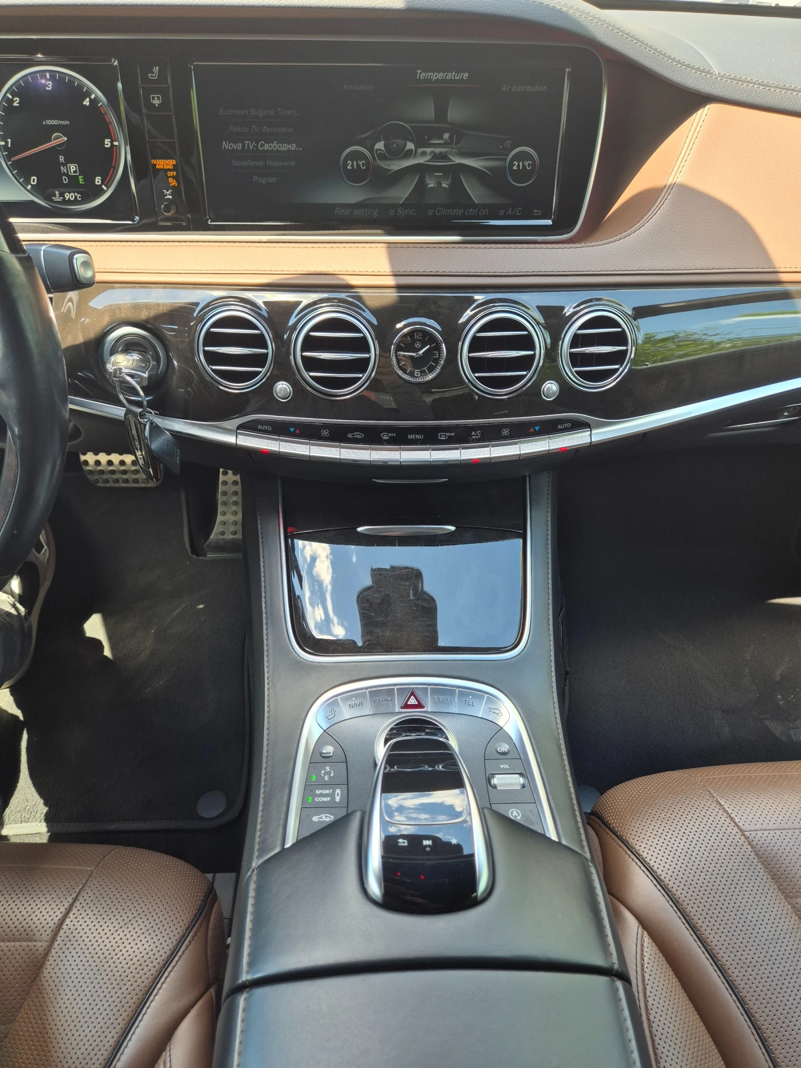 Mercedes-Benz S 350 Long AMG 4Matic TV, снимка 11 - Автомобили и джипове - 54426456