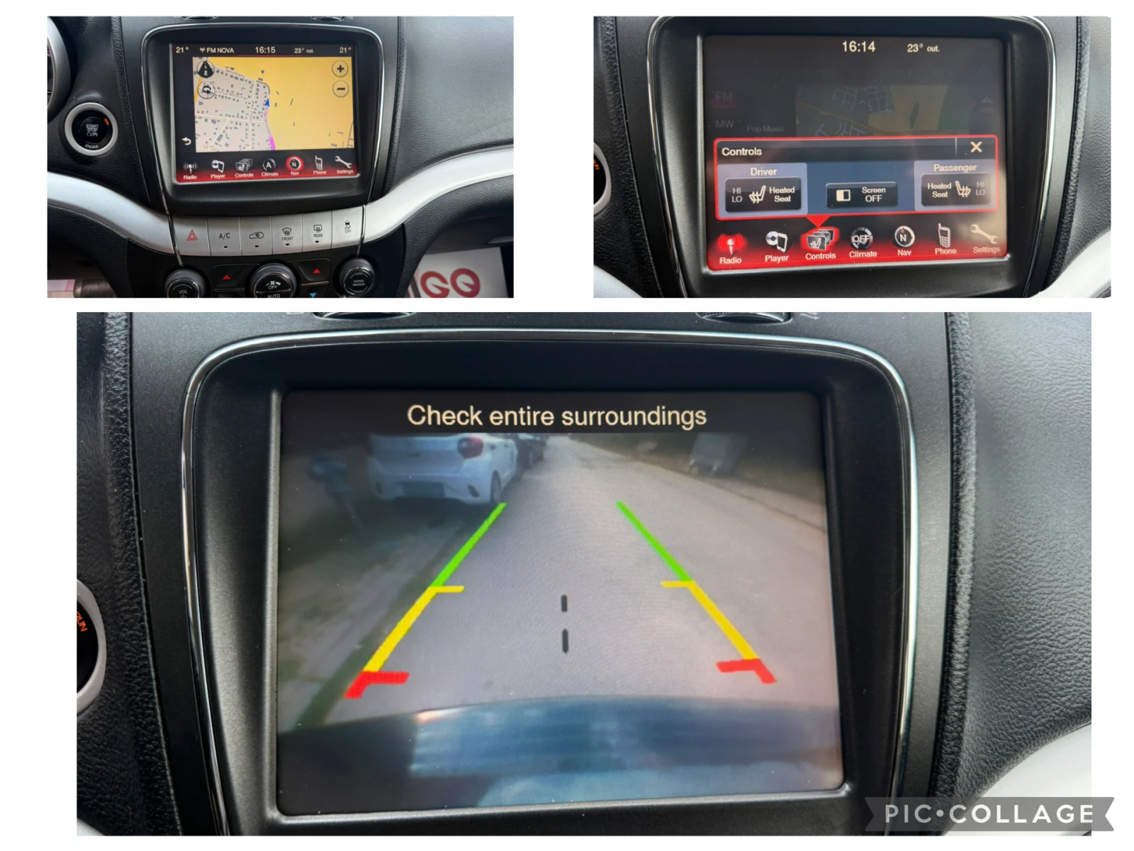 Fiat Freemont 2.0d AVTOMAT-4x4-NAVI-CAMERA-KOJA-ALPINE, снимка 15 - Автомобили и джипове - 55656459