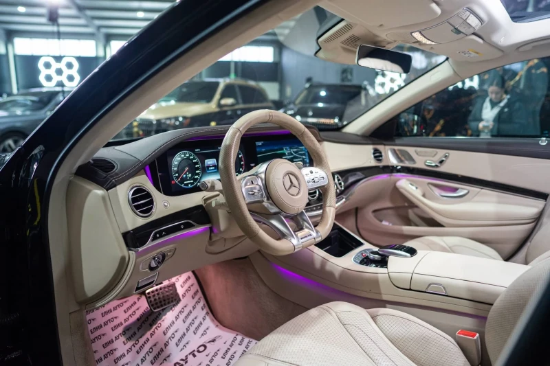 Mercedes-Benz S 560 4MATIC LONG AMG LINE ПАНО 3XTV BURM ЛИЗИНГ 100%, снимка 12 - Автомобили и джипове - 53398764