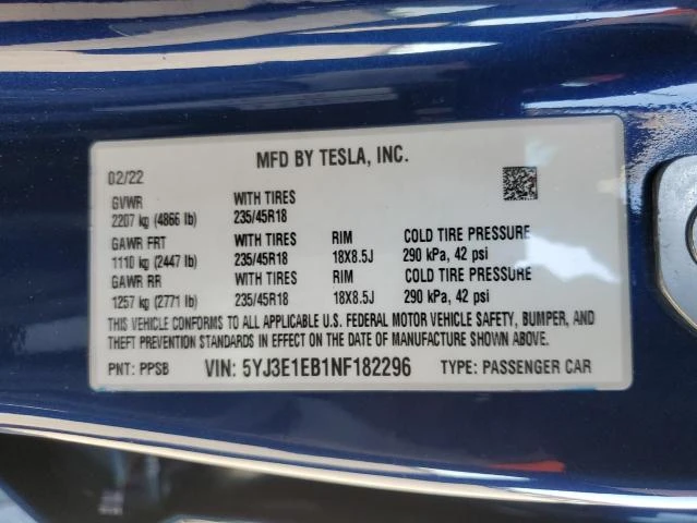 Tesla Model 3 AWD Long Range!, снимка 12 - Автомобили и джипове - 48083764