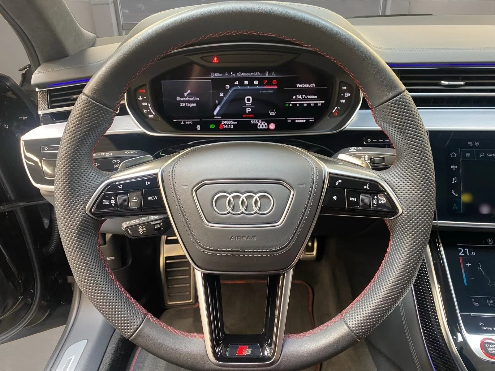 Audi S8 BLACK OPTIC / MATRIX / EXCLUSIVE / CARBON/ TV/ HUD, снимка 12 - Автомобили и джипове - 55999180