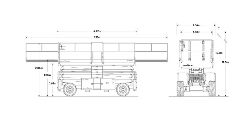 Автовишка Друга марка SKYJACK SJ 9241 4x4, снимка 15 - Индустриална техника - 39019913