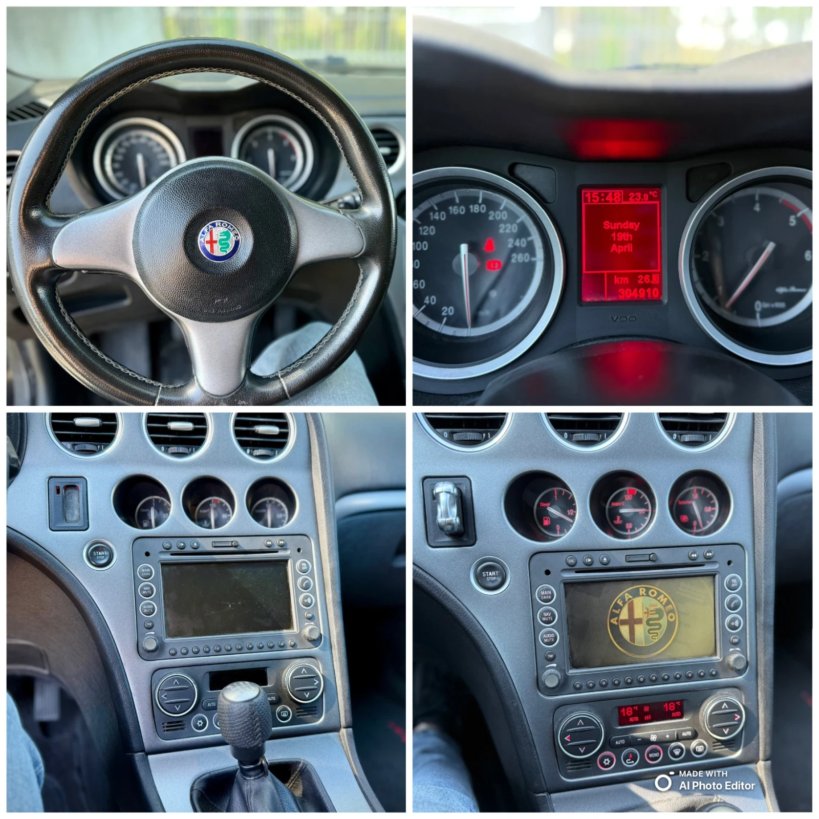 Alfa Romeo 159 sportwagon 1.9 JTDm, снимка 12 - Автомобили и джипове - 55921761