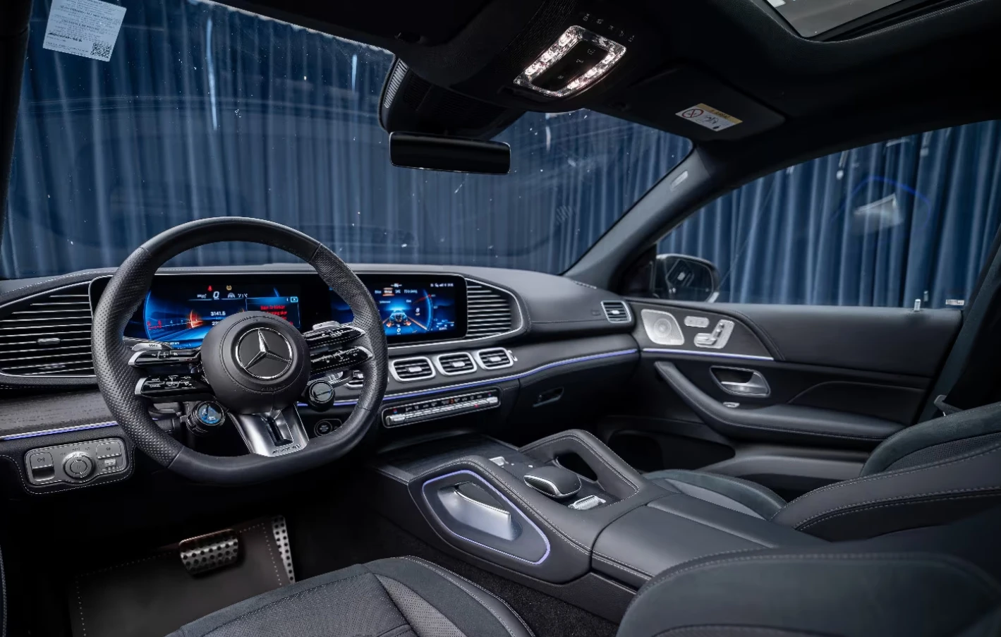 Mercedes-Benz GLE 53 4MATIC AMG/COUPE/FACELIFT/NIGHT/BURM/PANO/360/MULTIBEAM/, снимка 9 - Автомобили и джипове - 54081157