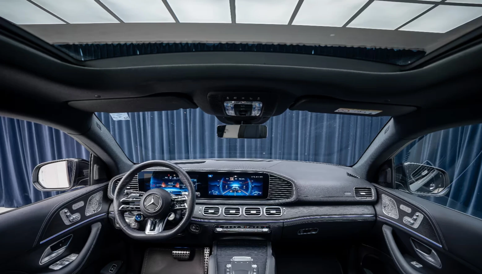 Mercedes-Benz GLE 53 4MATIC AMG/COUPE/FACELIFT/NIGHT/BURM/PANO/360/MULTIBEAM/, снимка 10 - Автомобили и джипове - 54081157